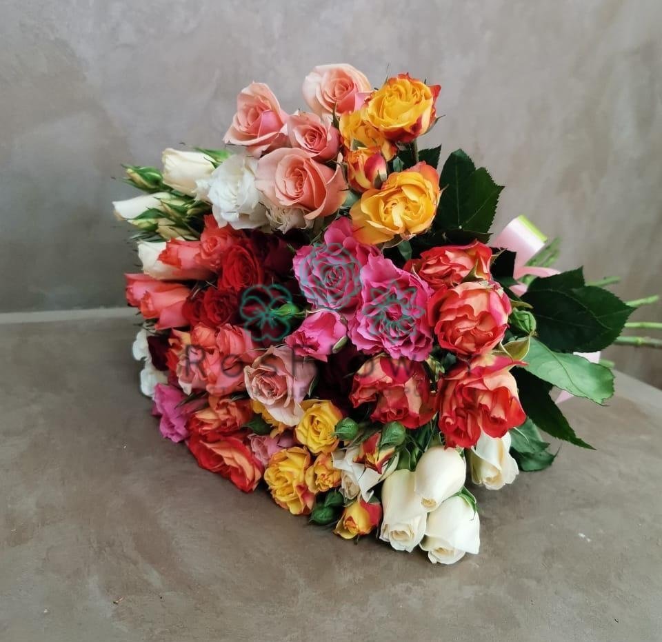 Букет цветов из: Розы в Перевальном