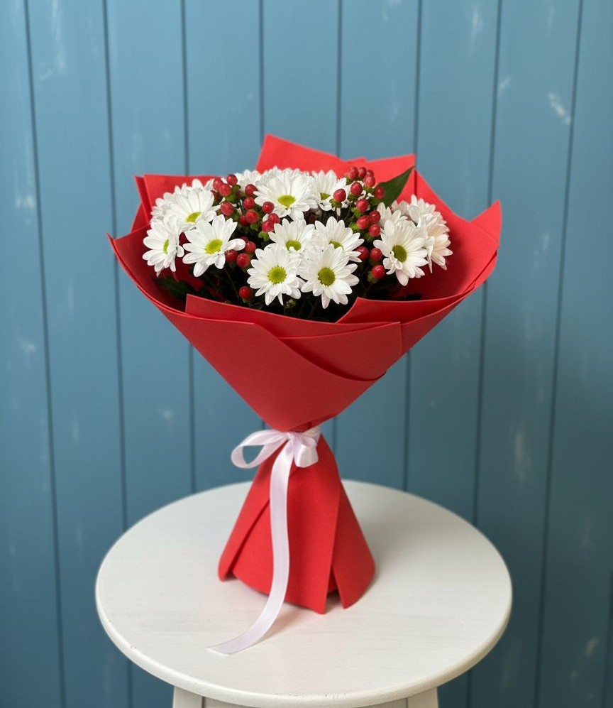 Букет цветов из: Хризантемы в Перевальном