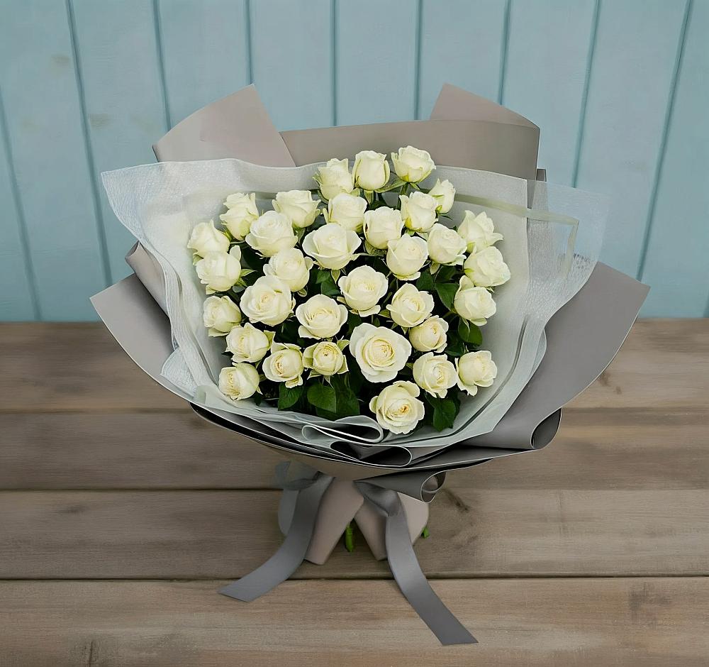 Букет Белоснежная нежность в Перевальном