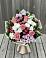 Букет цветов из: Альстромерии, Гвоздики, Розы и Хризантемы в Перевальном