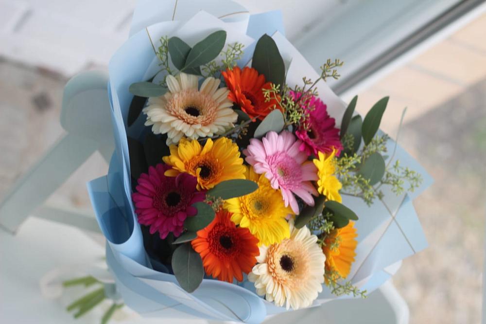 Букет цветов из: Герберы в Перевальном