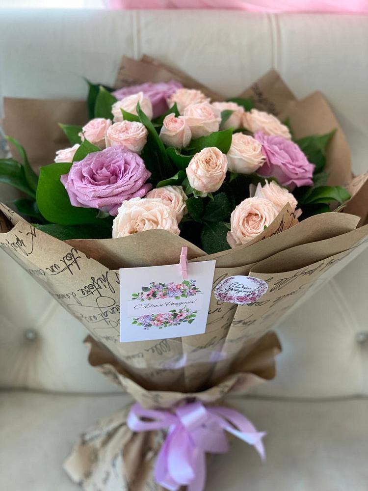 Букет цветов из: Розы в Перевальном