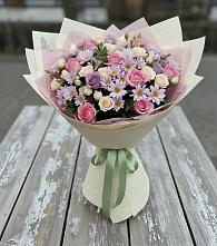 Букет цветов из:  Розы и Хризантемы в Перевальном