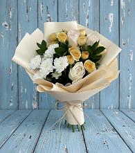 Букет цветов из:  Розы и Хризантемы в Перевальном