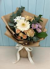 Букет цветов из:  Герберы и Хризантемы в Перевальном