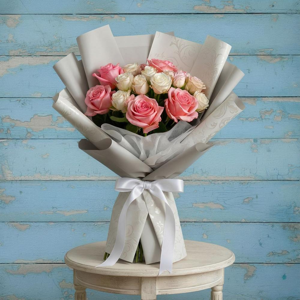 Букет цветов из: Розы в Перевальном