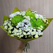 Букет цветов из:  Хризантемы #REPLACE_PRED# Перевальном