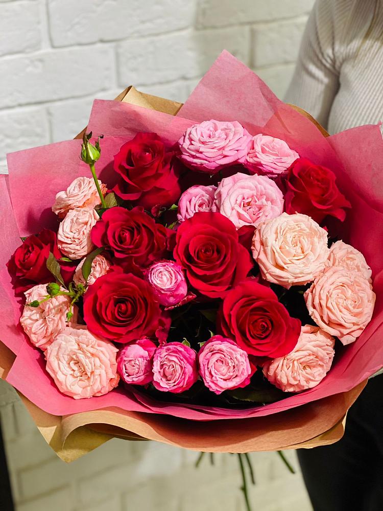 Букет цветов из: Розы в Перевальном