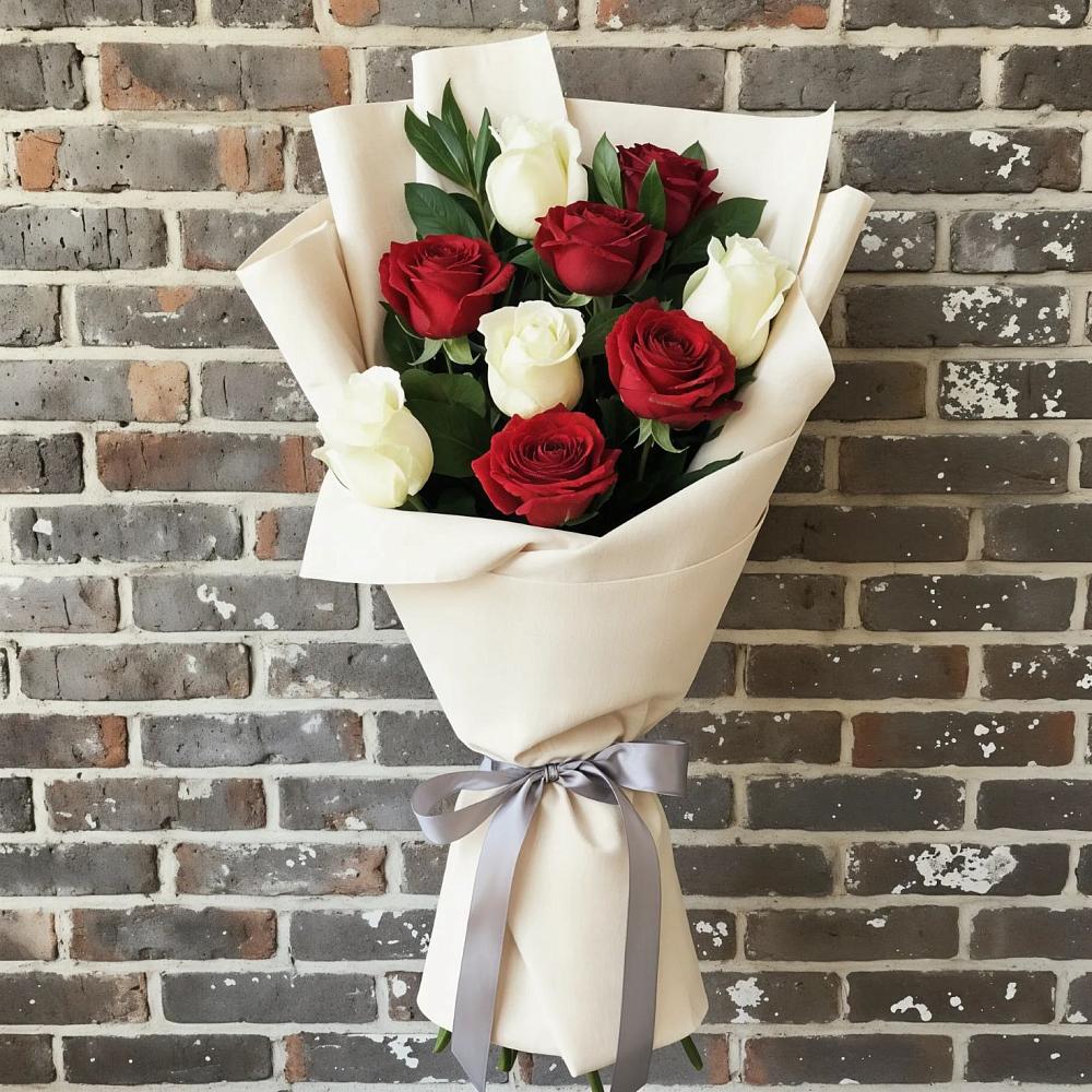 Букет цветов из: Розы в Перевальном