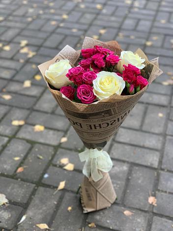 Букет цветов из: Розы в Перевальном