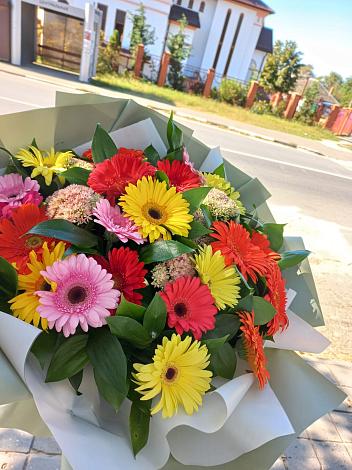 Букет цветов из: Герберы в Перевальном