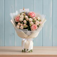 Букет цветов из:  Розы в Перевальном